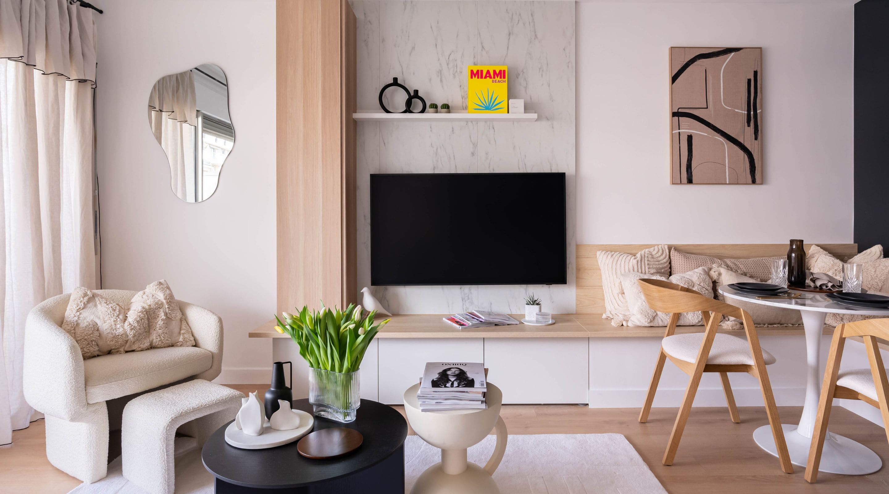Métamorphose appartement à Boulogne dans le style Hotêl Chic