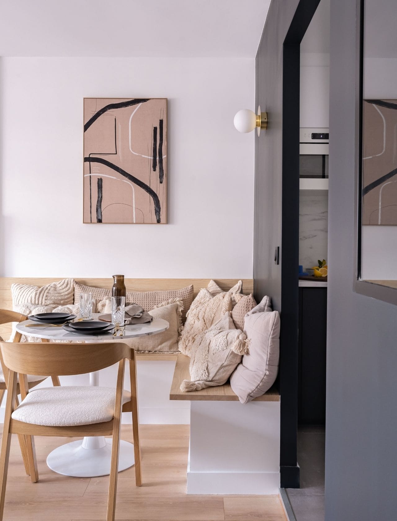 Métamorphose appartement à Boulogne dans le style Hotêl Chic