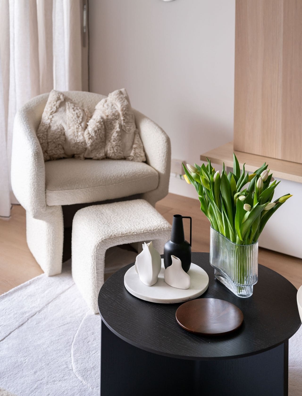 Métamorphose appartement à Boulogne dans le style Hotêl Chic